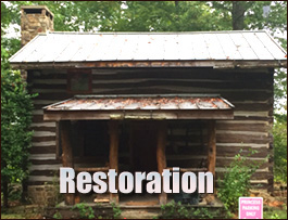 Historic Log Cabin Restoration  Tift County, Georgia